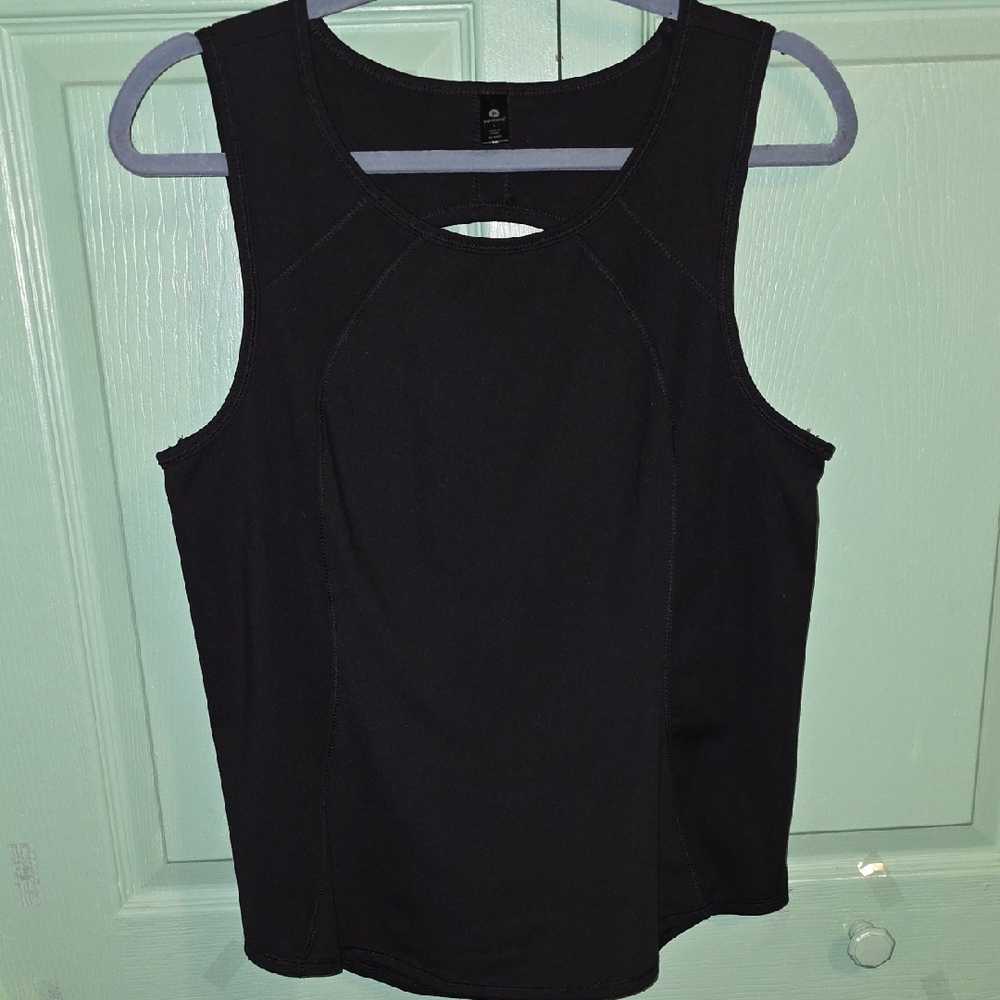 90 Degree Reflex Tank Top (Size L) Black Cute With Cut Out In Back